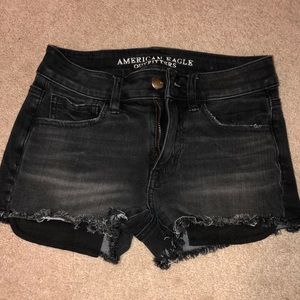 American Eagle high rise jean shorts